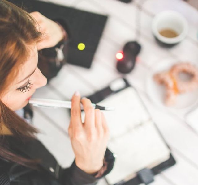 woman working