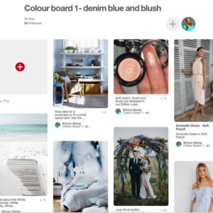 pinterest board of pink