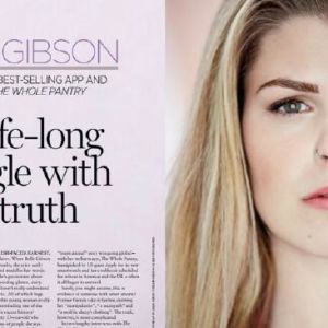 Article featuring Belle Gibson from Elle Magazine
