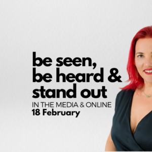 photo of monica and kirryn with words be seen be heard and stand out