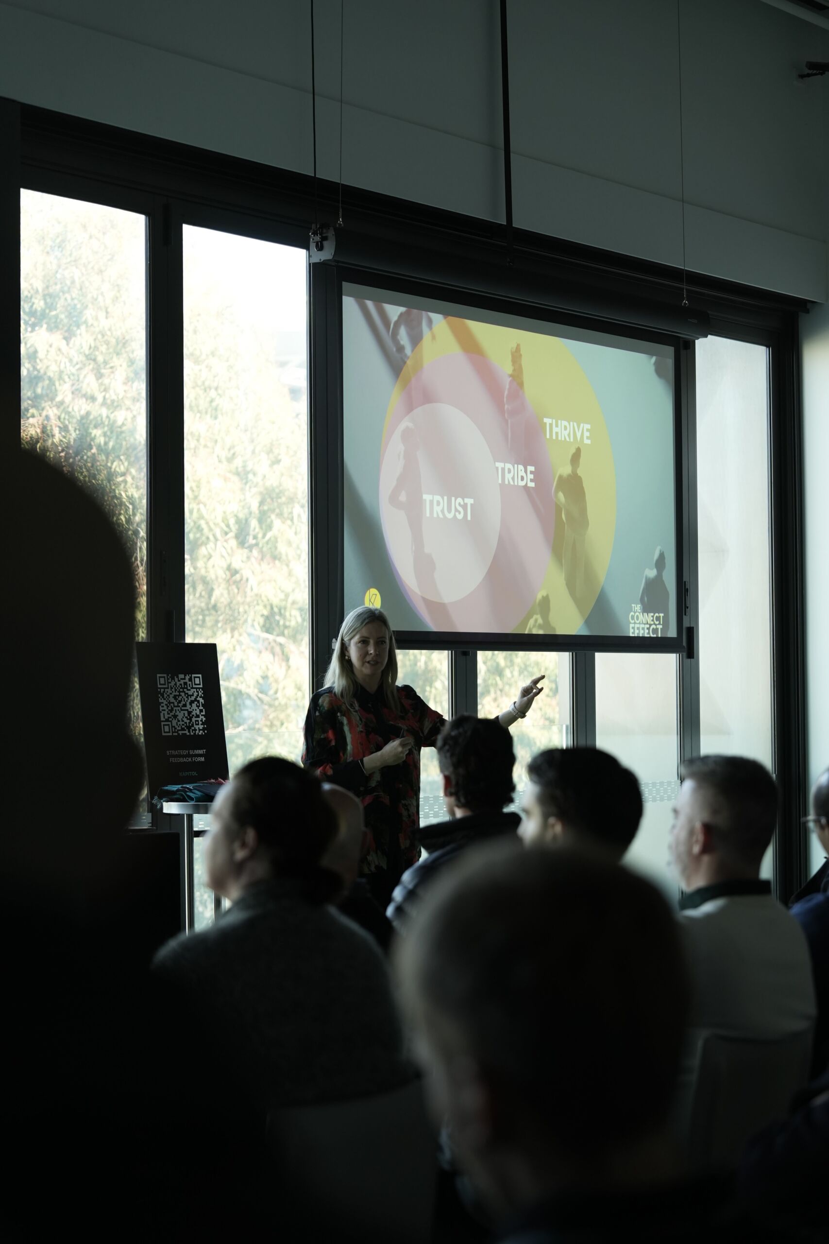 Kirryn Zerna speaking at Kapitol Construction’s Annual Strategy Day